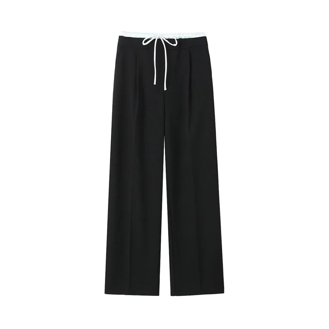 Vintage Broek met Elastische Taille