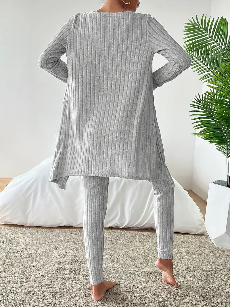 3-delig Velours Ensemble – Comfort & Stijl