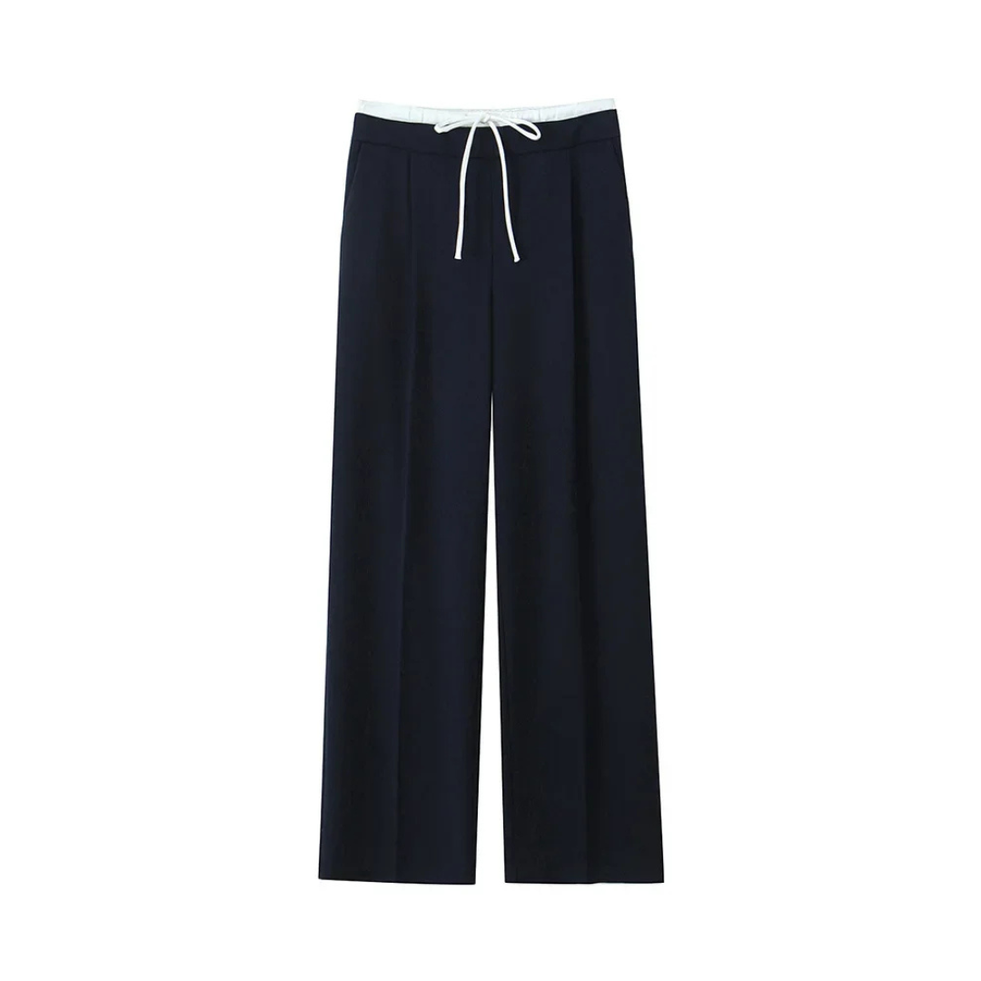 Vintage Broek met Elastische Taille