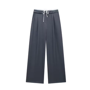 Vintage Broek met Elastische Taille