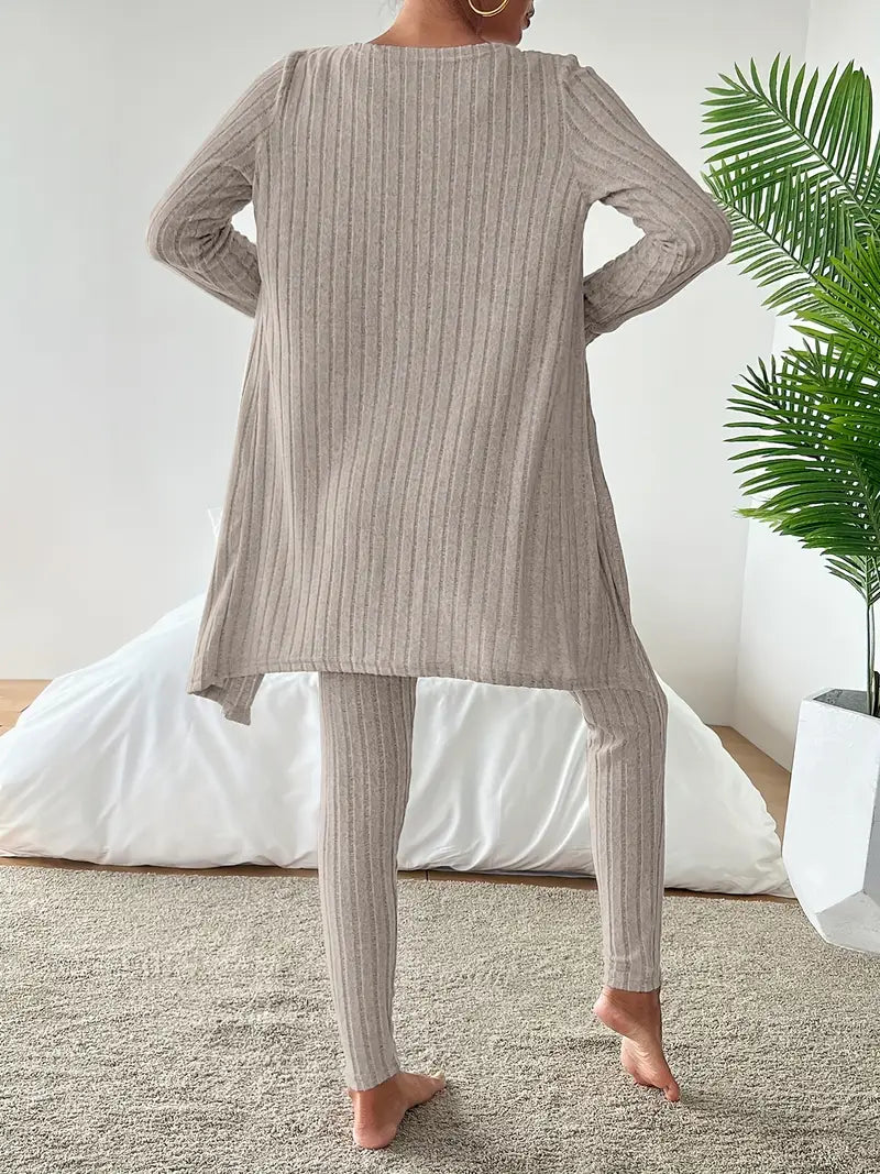 3-delig Velours Ensemble – Comfort & Stijl