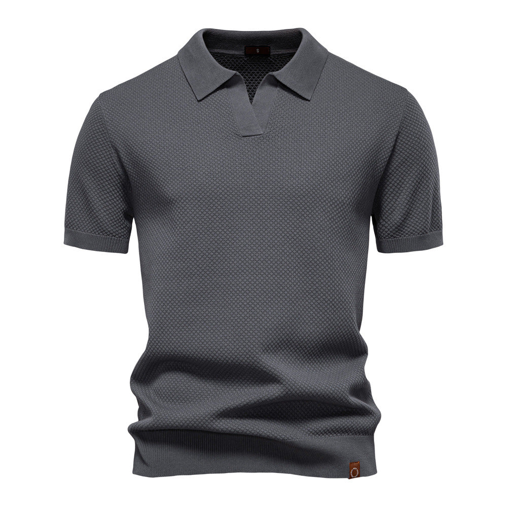Gestructureerd poloshirt