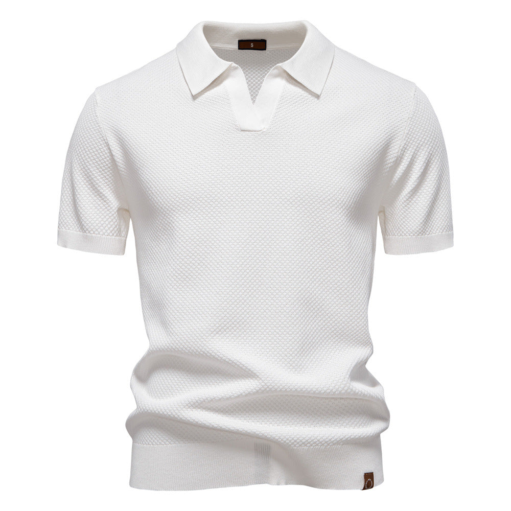 Gestructureerd poloshirt