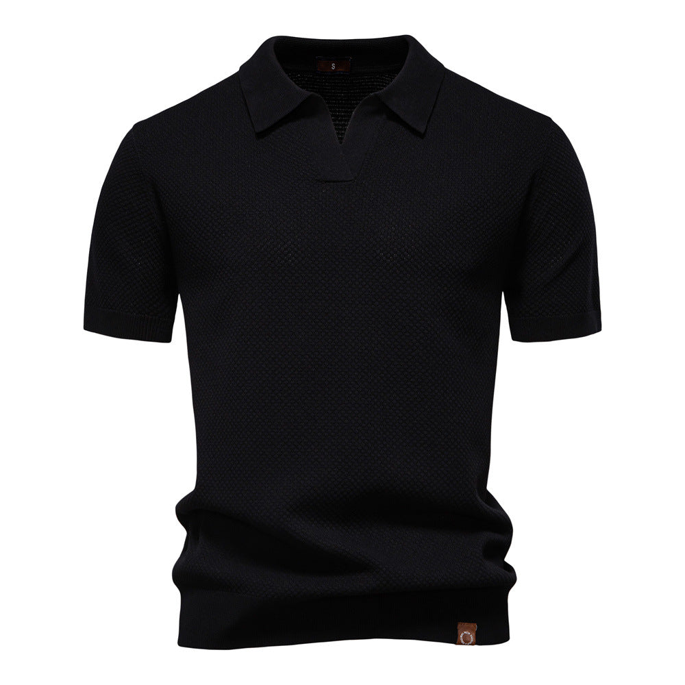 Gestructureerd poloshirt