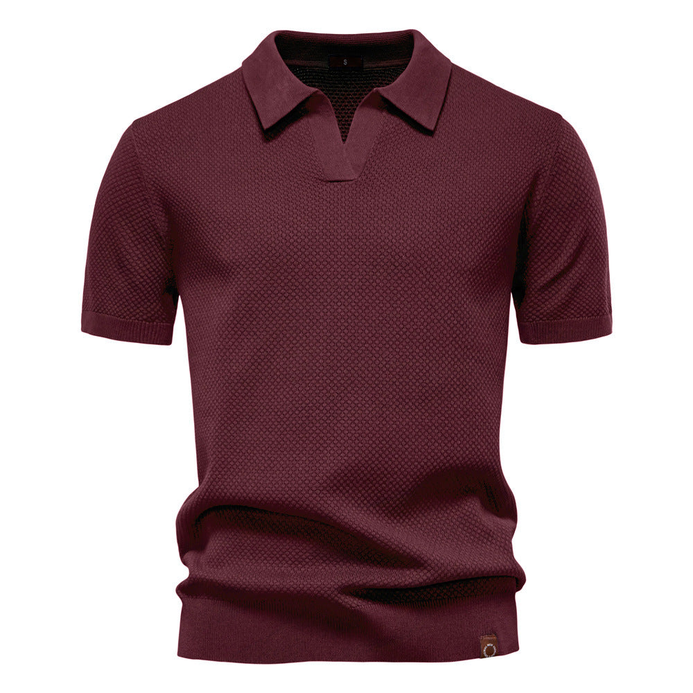Gestructureerd poloshirt