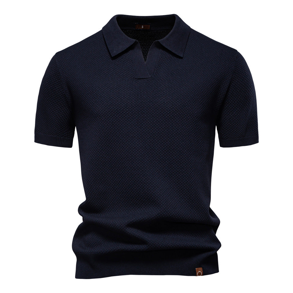 Gestructureerd poloshirt