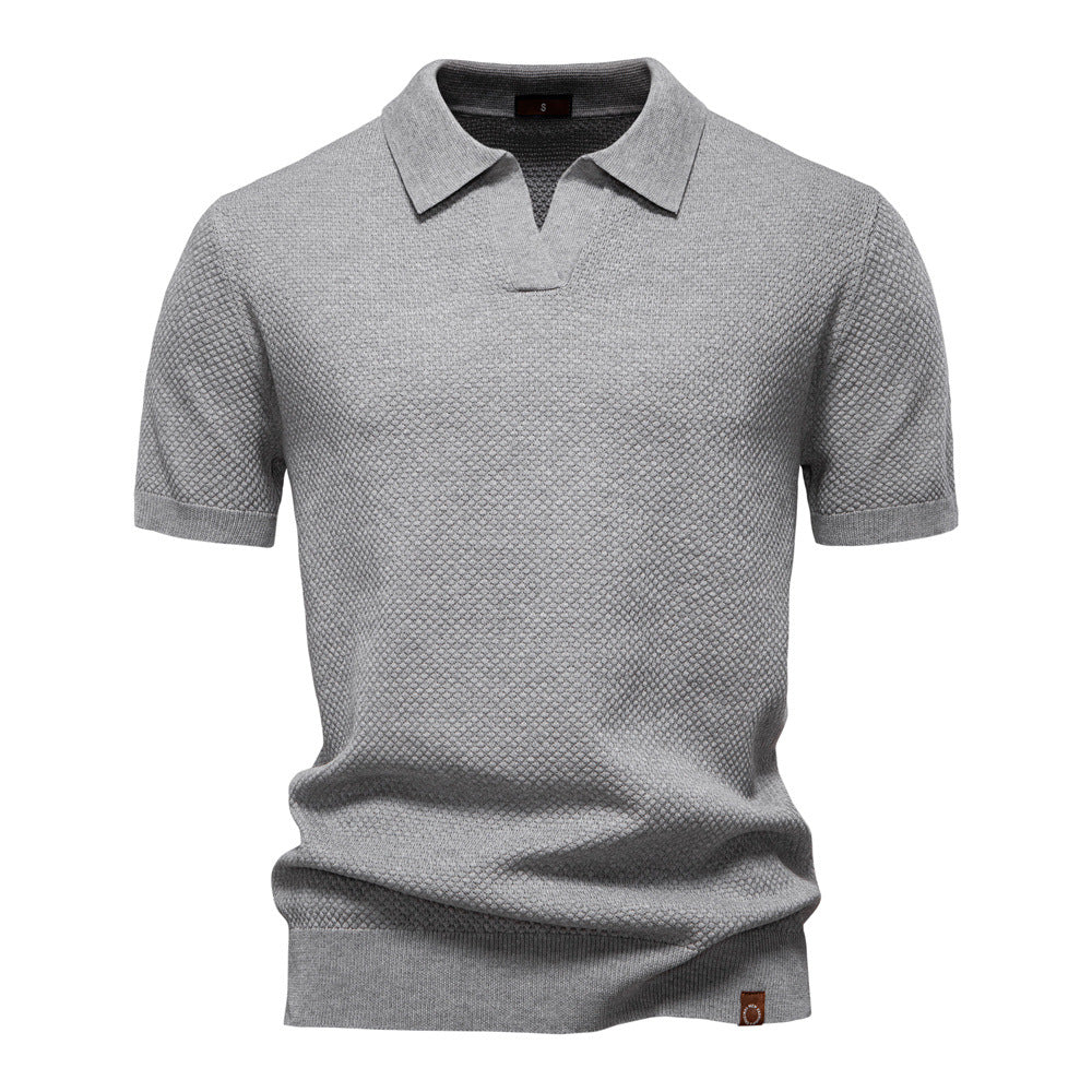 Gestructureerd poloshirt