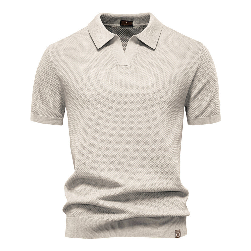 Gestructureerd poloshirt