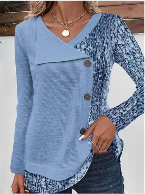 Elegante Herfstblouse met Lange Mouwen