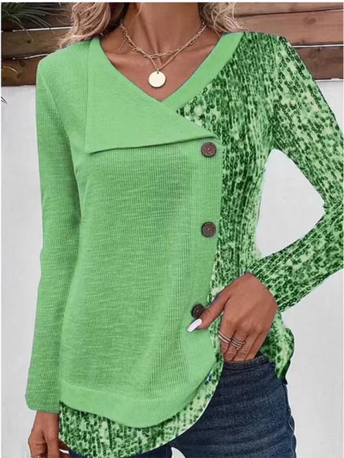 Elegante Herfstblouse met Lange Mouwen