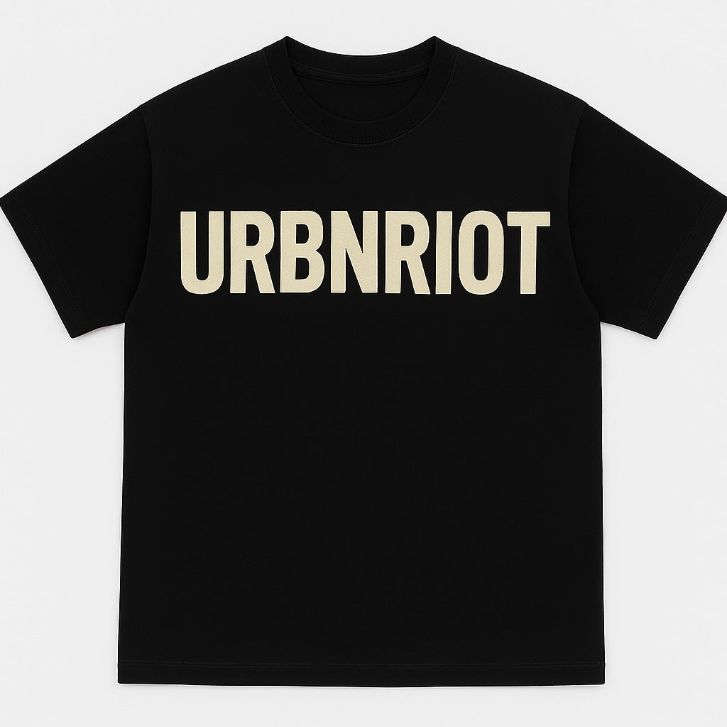Urban Riot T-shirt – Print Zwart