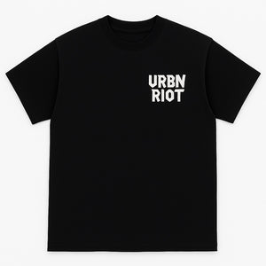 Urban Riot T-shirt – Print Zwart