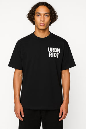 Urban Riot T-shirt – Print Zwart