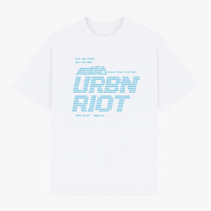 Urban Riot Wave T-shirt –  Wit