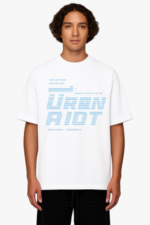 Urban Riot Wave T-shirt –  Wit