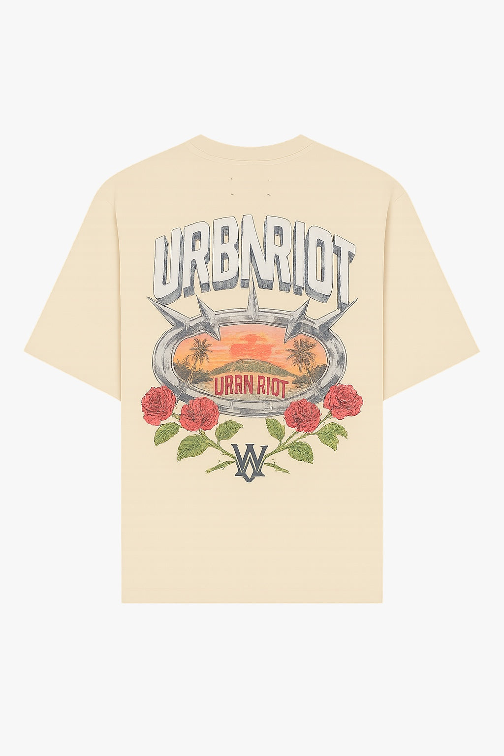 Urban Riot T-shirt - roses
