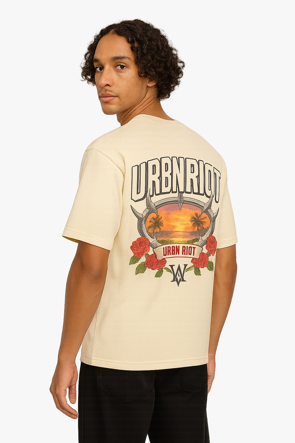 Urban Riot T-shirt - roses