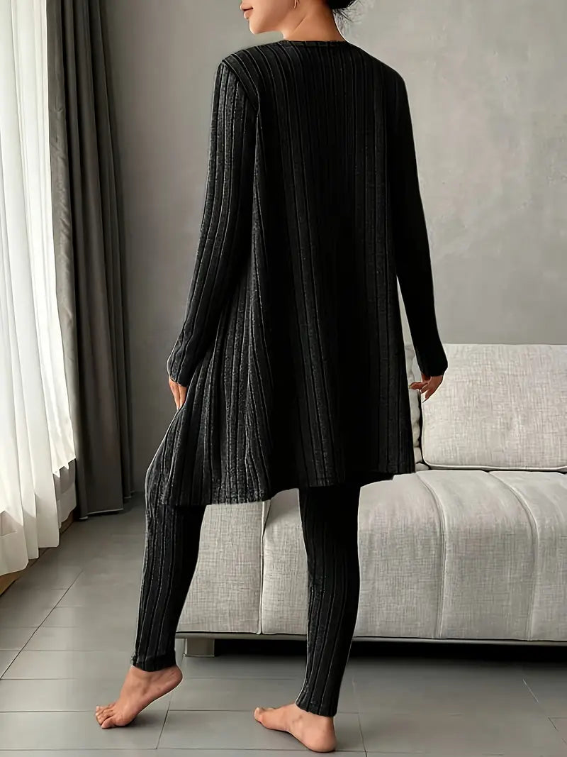 3-delig Velours Ensemble – Comfort & Stijl