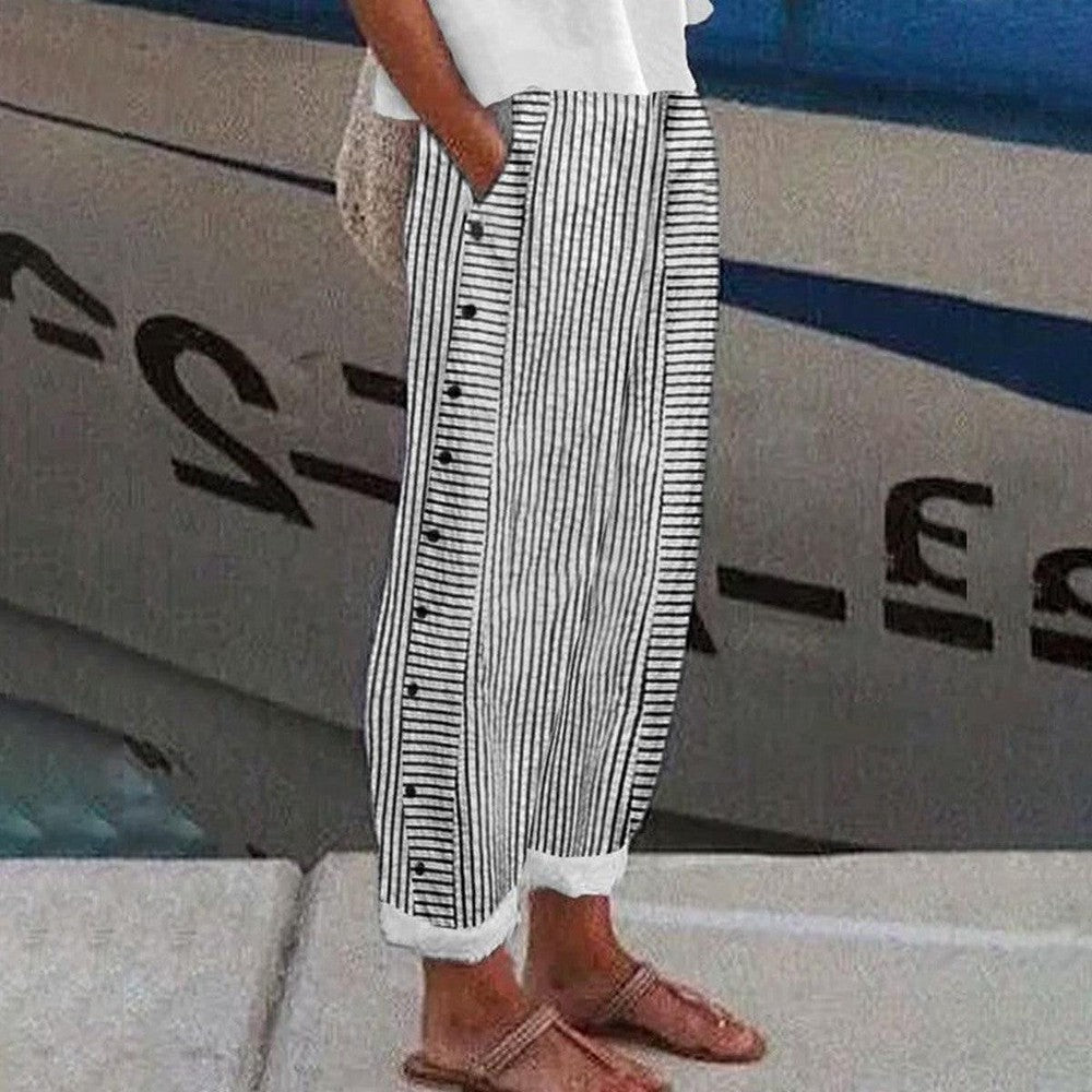 Casual Broek Met Zij Zakken