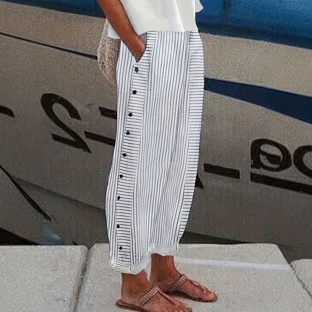 Casual Broek Met Zij Zakken