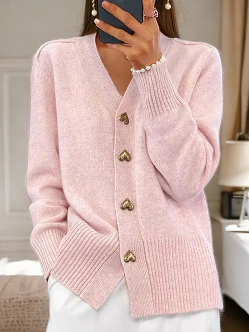 Elegante Hartknop Cardigan
